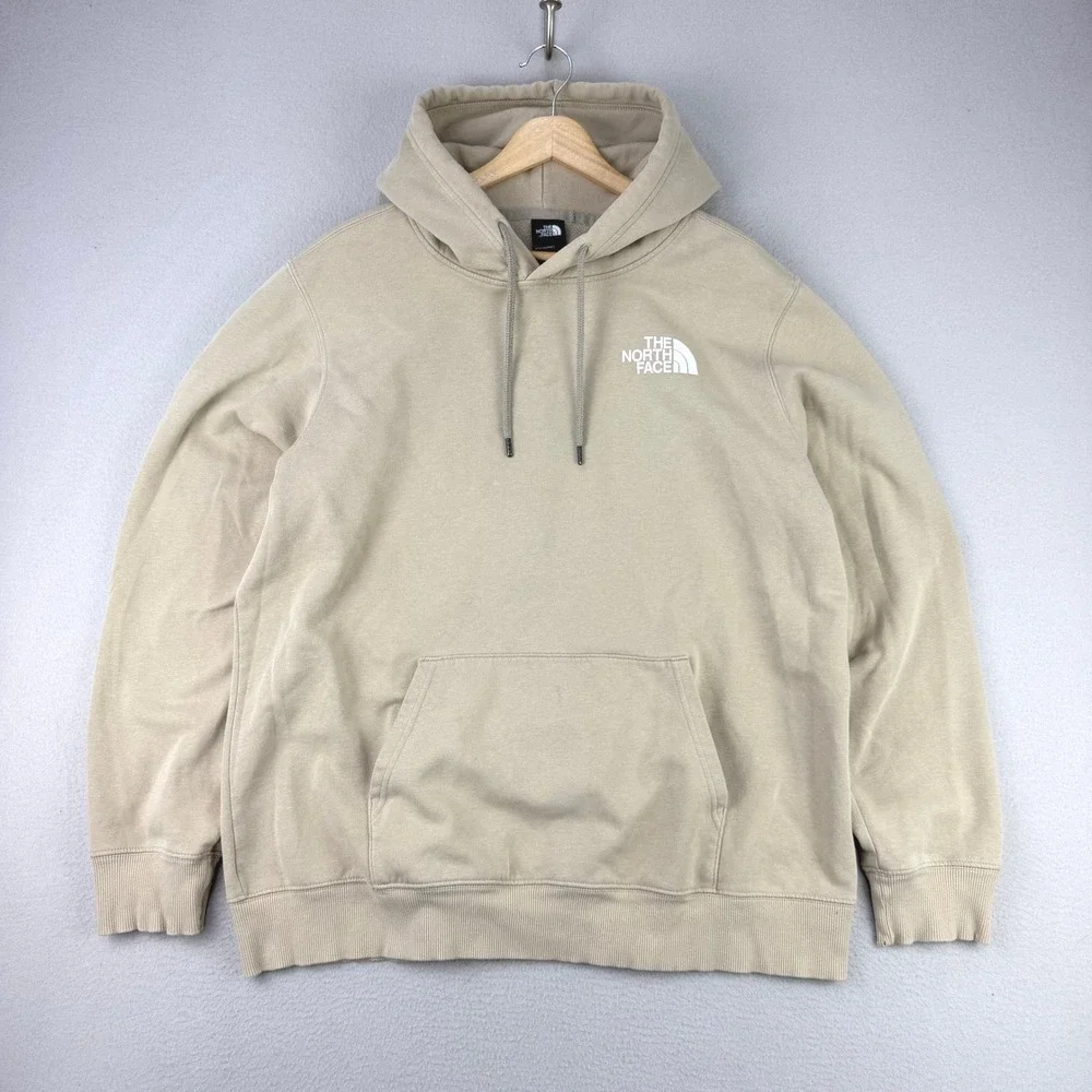 The North Face Half Dome Hoodie Mens XL‎ Tan Casual Graphic Logo Pullover